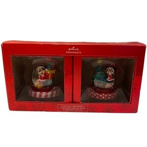 Hallmark Disney Mickey & Minnie Mouse Christmas Tree Holiday Ornaments 2022